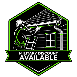 military discount available badge
